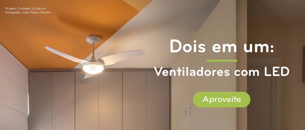 Dois em um: Ventiladores com LED! 