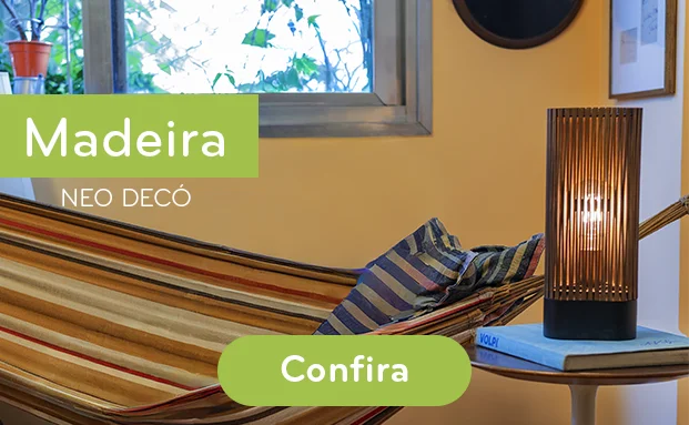 Confira luminárias de madeira estilo Neo Decó.