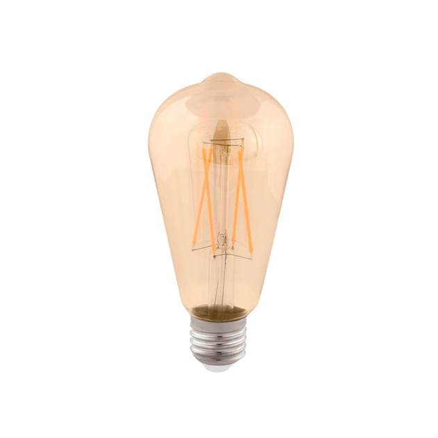 Kit 3 Lâmpadas Bulbo Filamento E27 Led 2w 200lm 360°