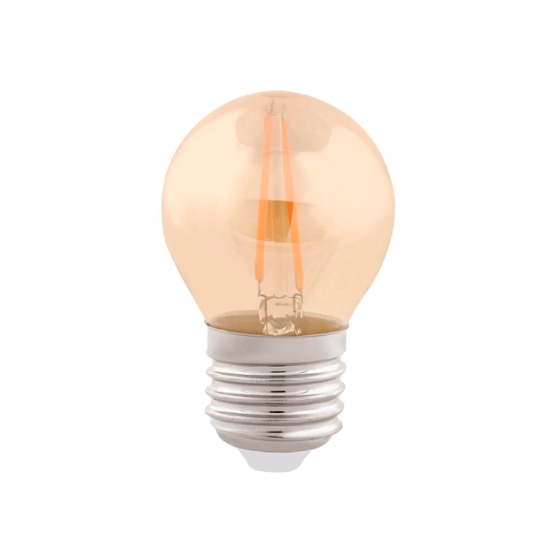 Kit 3 lâmpadas Bolinha Filamento E-27 2W 127/220V 2400K