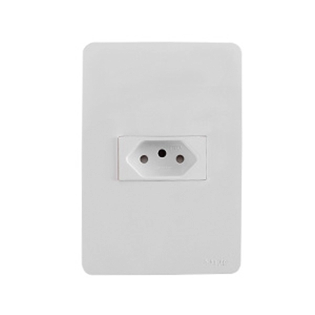 Conjunto Tomada 4x2 Termoplastico Branco 10a Orion