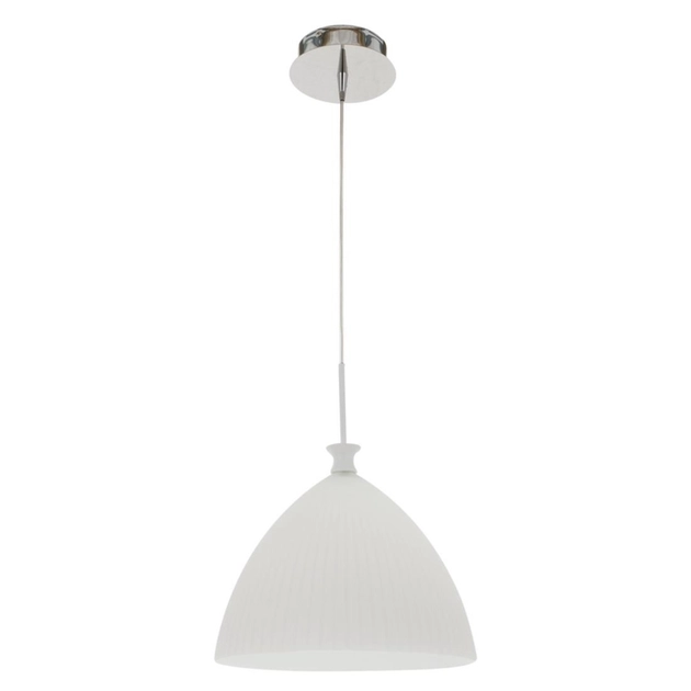 Pendente Metal Vidro Branco