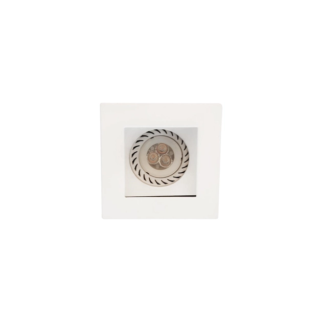 Plafon Embutir Aluminio Branco Fosco