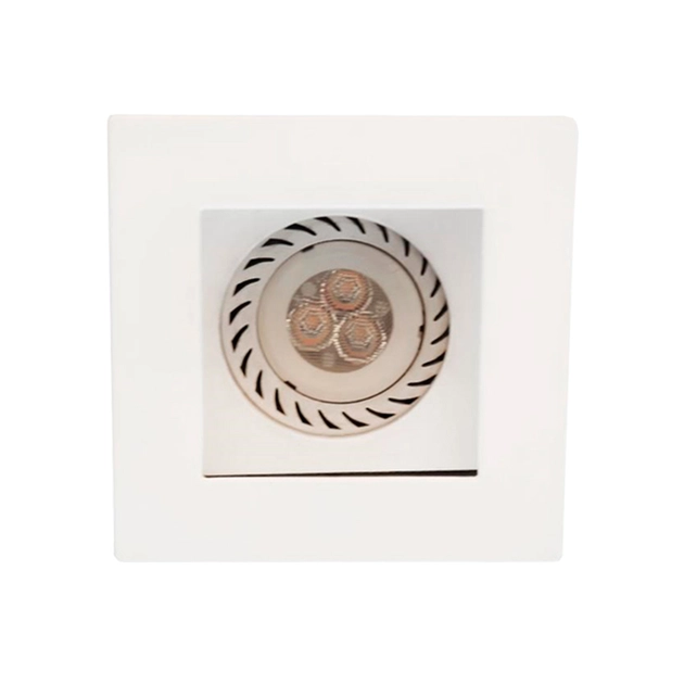 Plafon Embutir Aluminio Branco Fosco