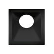 Plafon Embutir Aluminio Square 9,6cm - PRETO