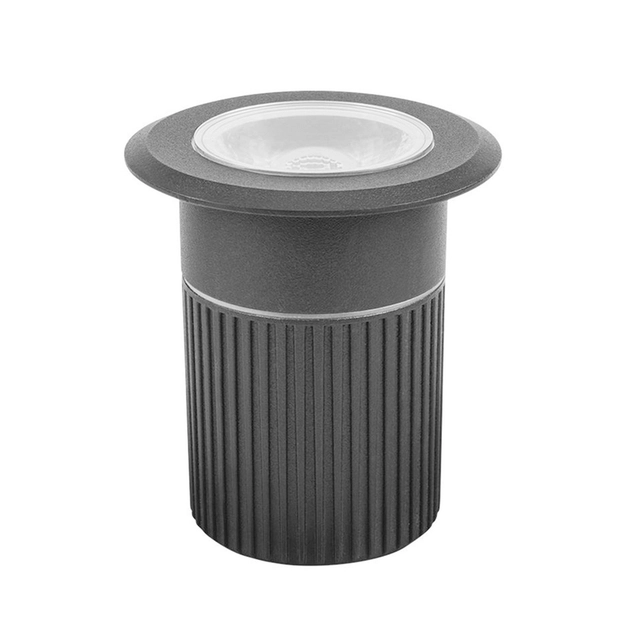 Embutido Solo Led Aluminio Preto 10w 3000k Ip67 Focco