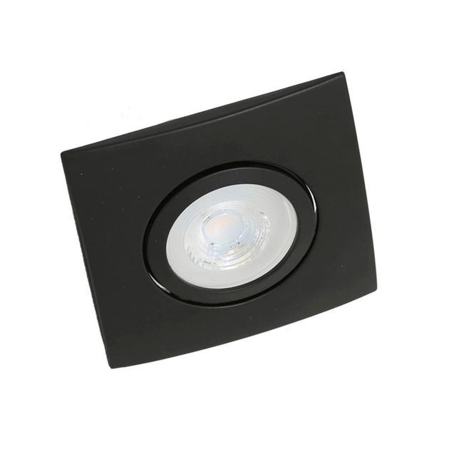 Plafon Embutir Aluminio Preto 12cm