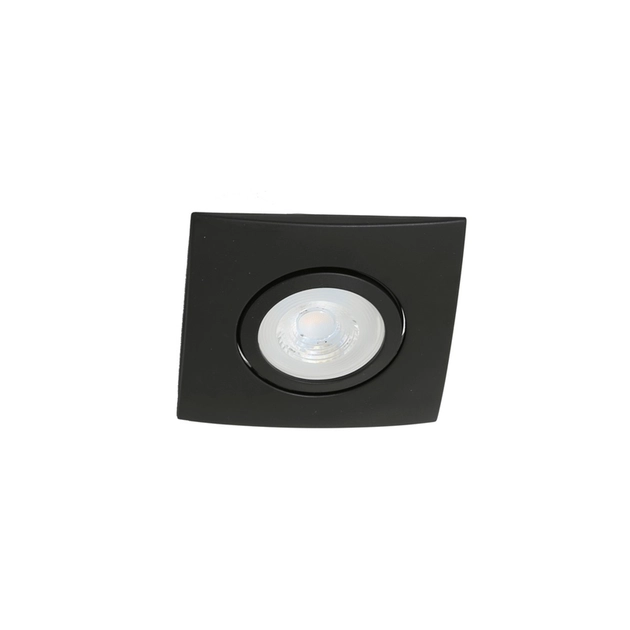 Plafon Embutir Aluminio Preto 12cm