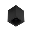 Plafon Sobrepor Aluminio 10cm Square - PRETO