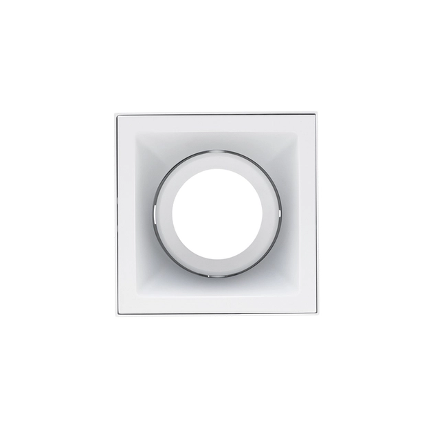 Plafon Sobrepor Aluminio Branco Square
