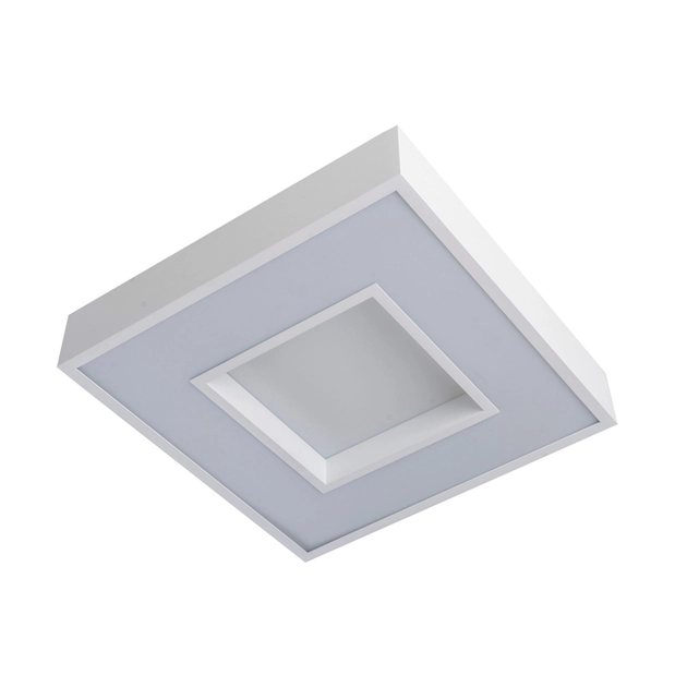 Plafon Led De Sobrepor Quadrado Branco 25,2w 3000k New Chess