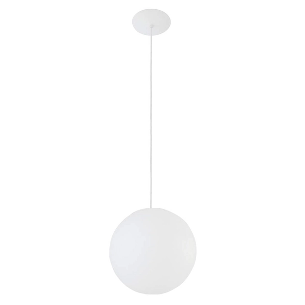 Pendente Polietileno Aluminio Branco Soleil