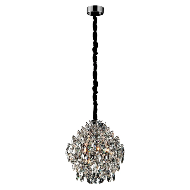 Pendente Cristal K9 Metal Cromado Glamour