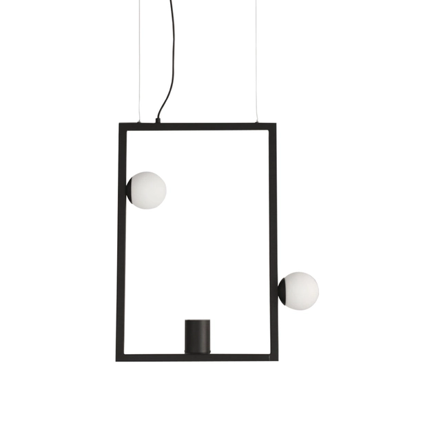Pendente Aluminio Preto Soll