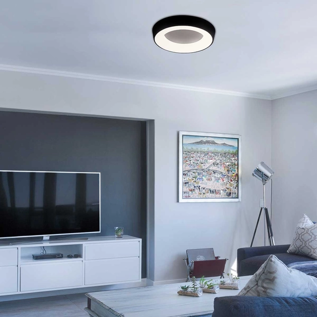 Plafon Led Sobrepor Redondo 25,2w 3000k 47cm Apollo