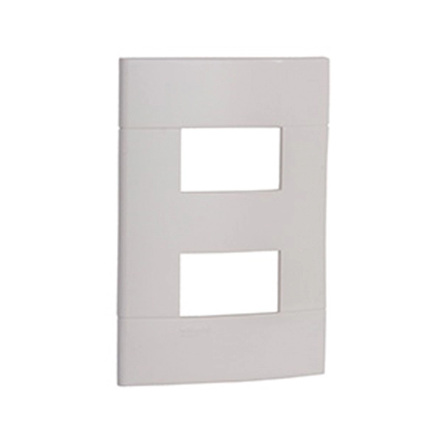Placa 4x2 Termoplastico Branco 2 Modulos Decor