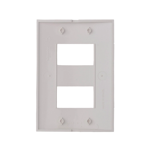 Placa 4x2 Termoplastico Branco 2 Modulos Decor