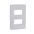 Placa 4x2 Termoplástico Branco 2 Módulos Orion