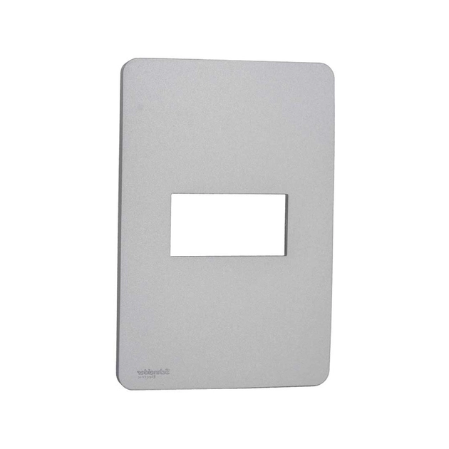 Placa 4x2 Termoplastico Gamma Silver 1 Modulo Orion
