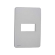 Placa 4x2 Termoplástico Gamma Silver 1 Módulo Orion