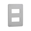 Placa 4x2 Termoplástico Gamma Silver 2 Módulos Orion