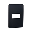 Placa 4x2 Termoplástico Stellar Black 1 Módulo Orion