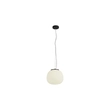 Pendente Vidro Cloud - BRANCO PRETO