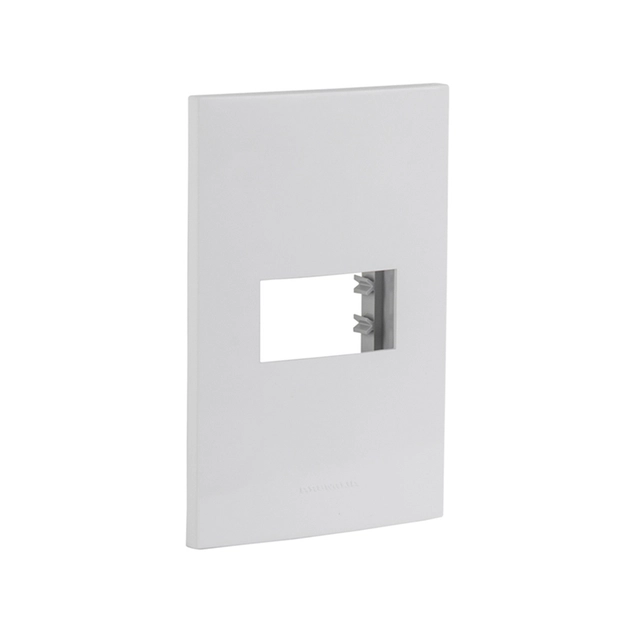 Placa 4x2 Plastico Branco Com Suporte Inova Pro 12cm