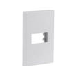 Placa 4x2 Plástico Branco Com Suporte Inova Pro 12cm