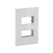 Placa Com Suporte 4x2 2 Módulos Branco Inova Pro