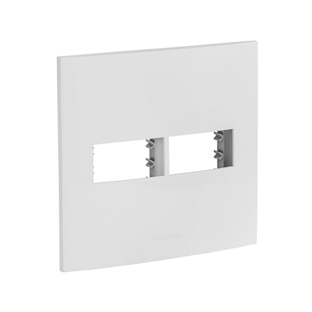 Placa Com Suporte 4x4 2 Modulos Branco Inova Pro