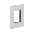 Placa Com Suporte 4x2 3 Módulos Branco Inova Pro