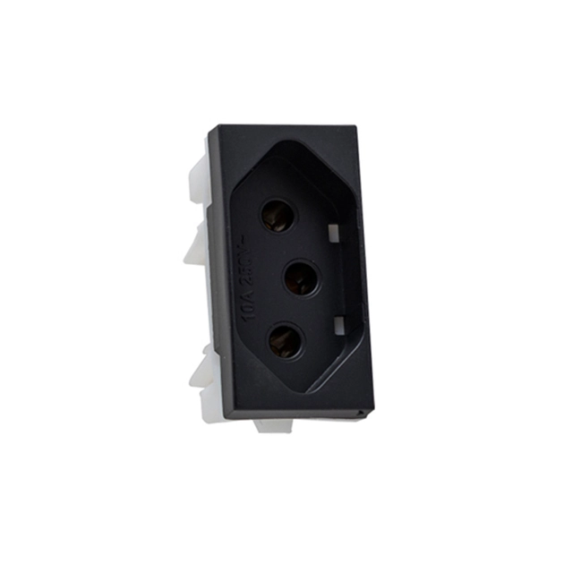 Modulo Tomada Plastico Preto 10a Inova Pro