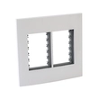 Placa 4x4 Plástico Branco 6 Módulos Com Suporte Inova Pro