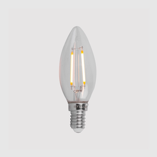 Lampada Vela Lisa Filamento E14 Led 2,5w 200lm 220v 2700k