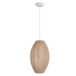 Pendente Juta Rústica Bege E Off White Ø26cm