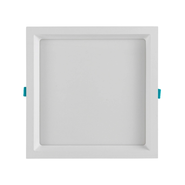Plafon Led Embutir Branco Quadrado 22w 120 3000k Deep