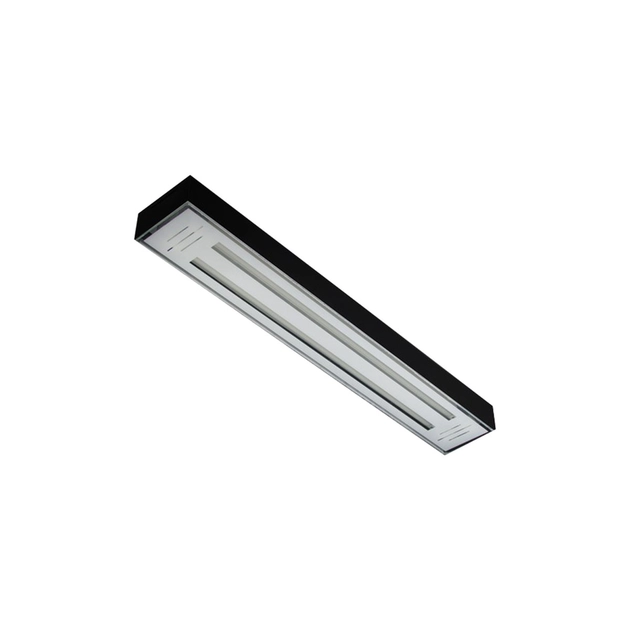 Plafon Sobrepor Aluminio Preto Valencia 65cm