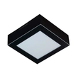 Plafon Led Sobrepor Quadrado 9w Preto Valencia - LED BRANCO FRIO (6500K)