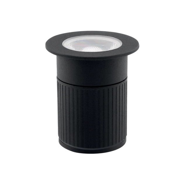 Embutido Solo Led Aluminio Preto 5w 3000k Ip67