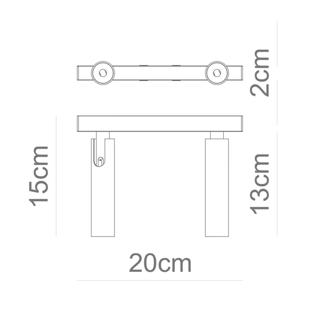 Spot Led Sobrepor Aluminio 10w 3000k Snello