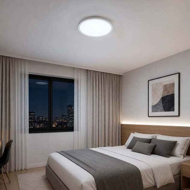 Plafon Led Sobrepor Branco 30w 6000k Luz Branca Yamamura