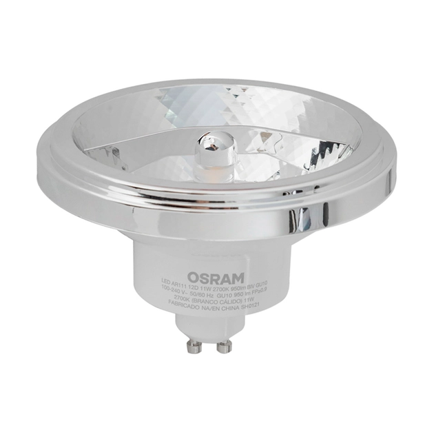 Lampada Led Ar111 Gu10 11w 950lm 24 2700k