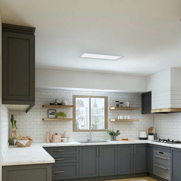Plafon Led Embutir Retangular 36w Branco Yamamura