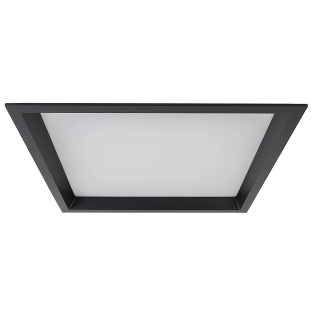 Plafon Led Embutir Quadrado Preto 28w 120 3000k Deep