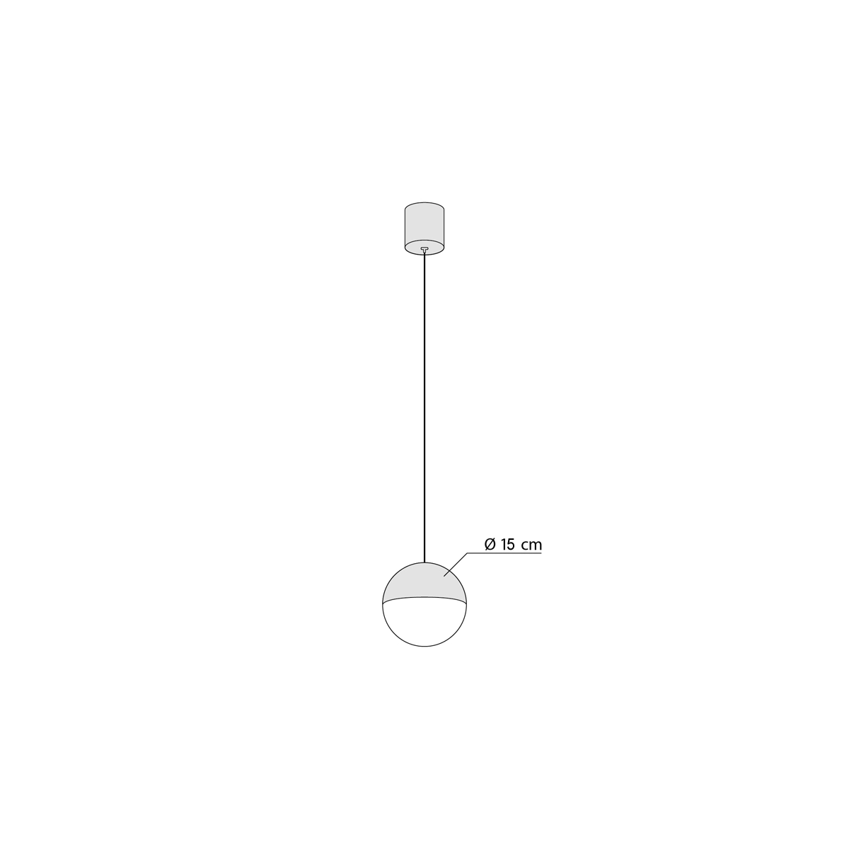 Pendente Led Metal Acrilico 7w 3000k Moon - Yamamura