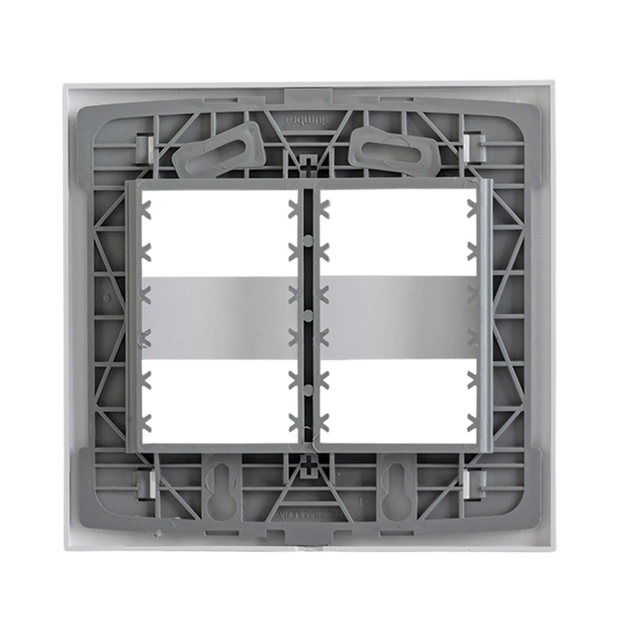 Placa Com Suporte 4x4 4 Modulos Branco Inova Pro