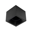 Plafon Sobrepor Alumínio Preto 16,4cm