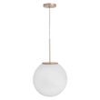 Pendente Madeira E Metal Dourado Milk