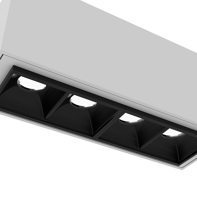 Plafon Led Sobrepor Retangular 4w Luz Amarela 12cm